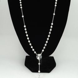 925 Sterling Silver Catholic Rosary 