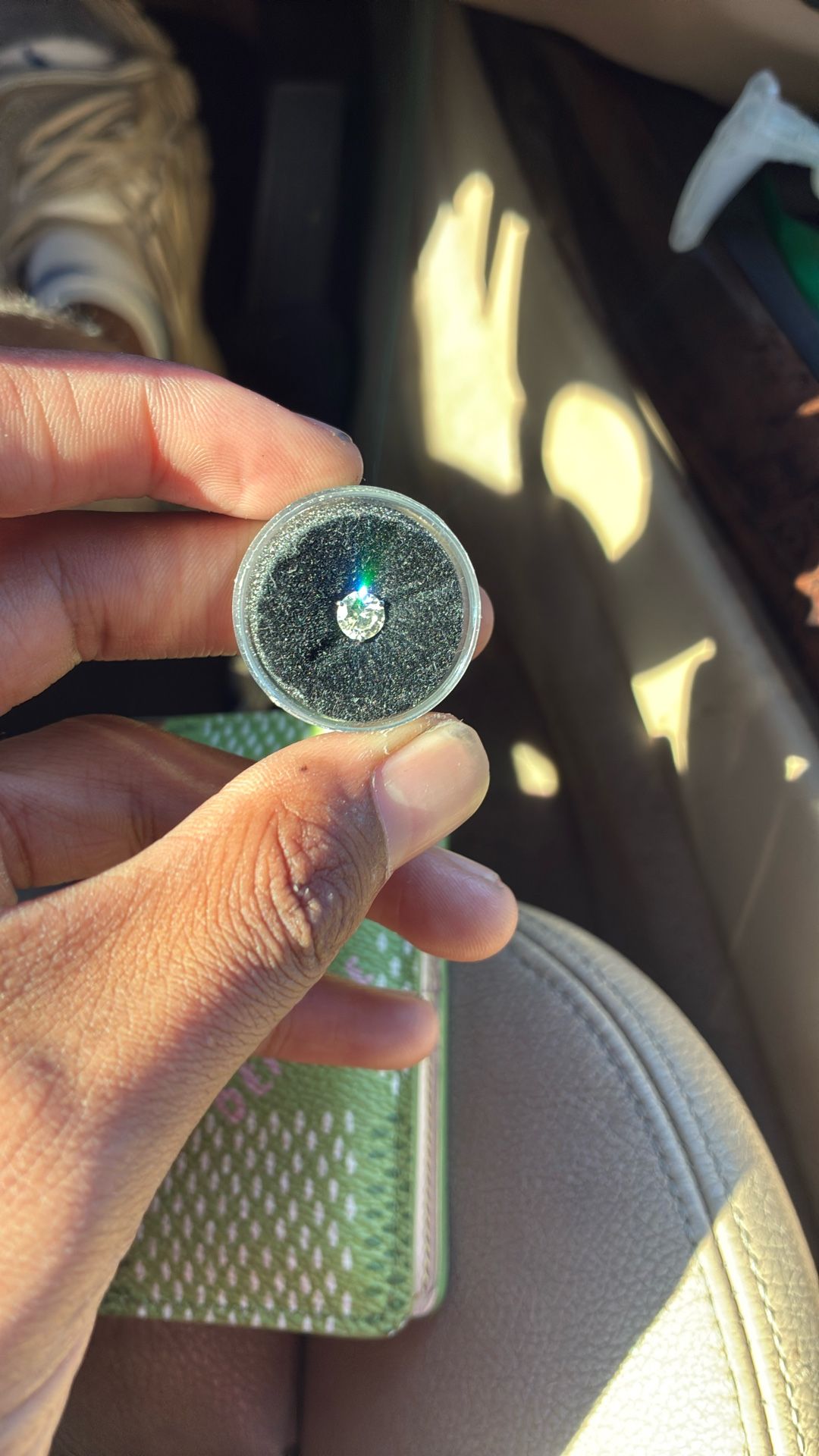 Solitaire Diamond Stud Earring.