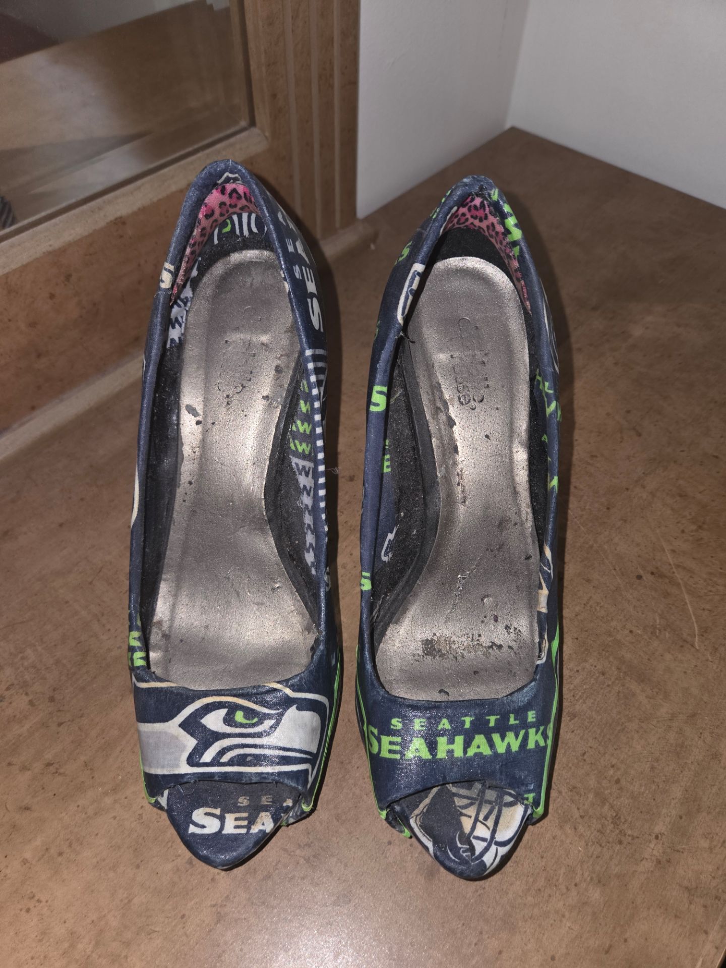 Seahawks 5 Inch Heels Open Toed