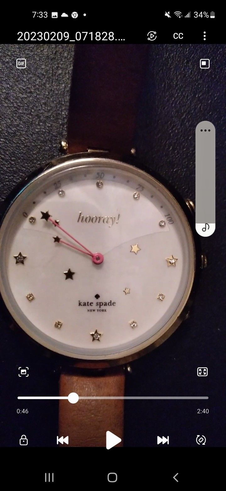 Kate Spade "Hooray!" Watch