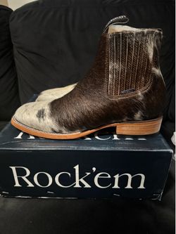 RockEm Square Toe Cowboy Boots Sz 10