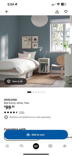IKEA Twin bed frame  & Foam mattress