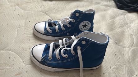 Boy blue high top converse size 13