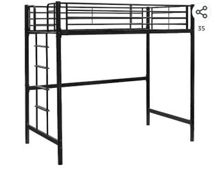 Loft Bed With Memory Foam Mattress