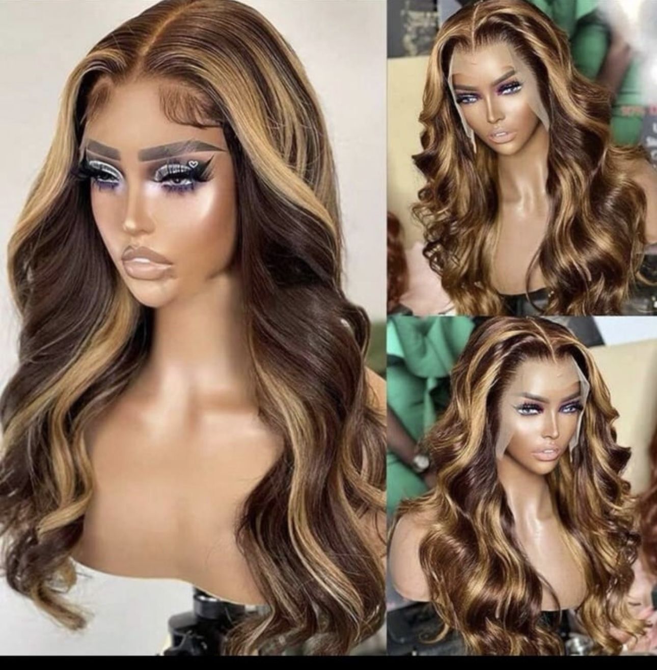 Highlight 30” Ombre 13x4 HD Lace Front Human Hair Wig