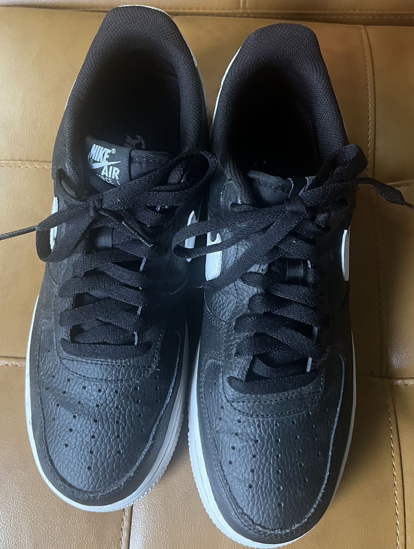 Black/white Nike Air Force Ones For Sale $65