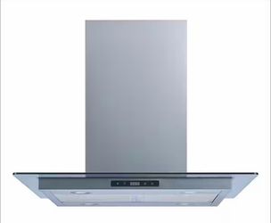 36 in.600 CFM Convertible Island Mount Range Hood in Stainless Steel and Glass with Mesh Filters and Touch Control