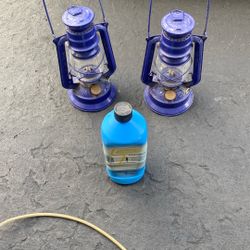 Two lanterns with fuel