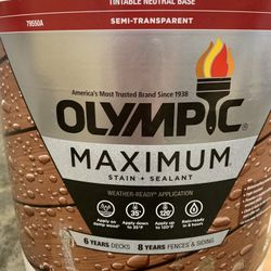 5 Gallons Olympic Stain  - Price Reduced !