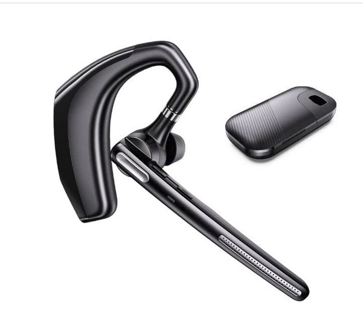 New Bluetooth Headset, V5.1 Wireless Headset with Noise Canceling Microphone, 110 Hours