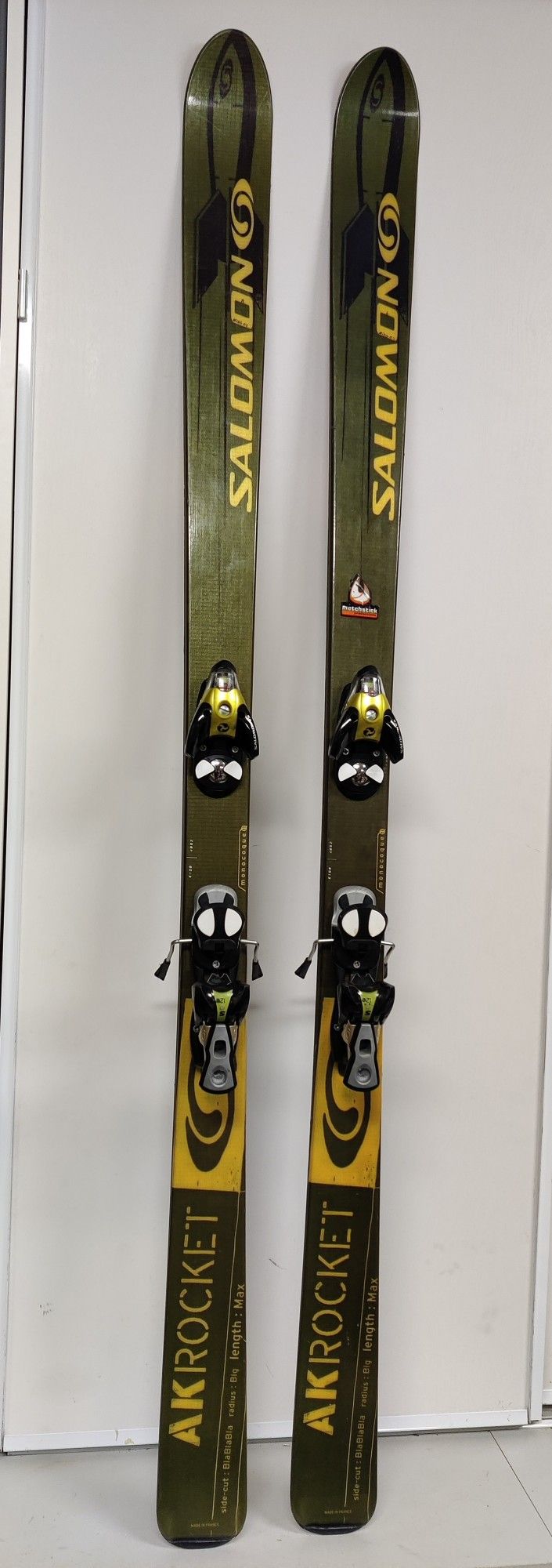 Salomon AK Rocket Skis 187 cm And Salomon S 912 Bindings