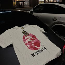 Pink bape Head Tee