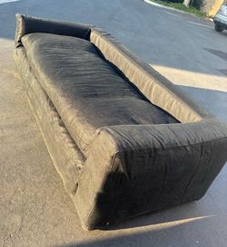 Black boneless couch