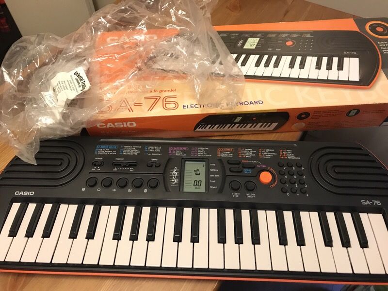 Brand new Casio electronic keyboard. Sa-76