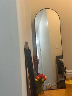 Modern Arched Floor Mirror