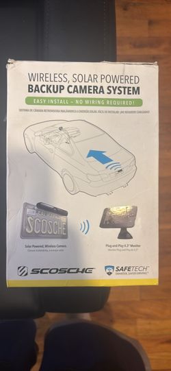 Wireless Solar powered backup camera system