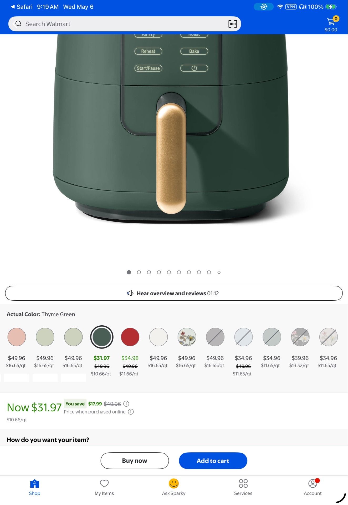 Beautiful brand air fryer