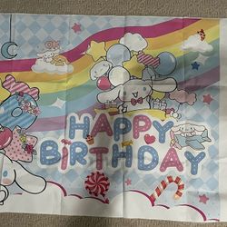 Cinnamoroll, Sanrio .. Happy Birthday Banner 