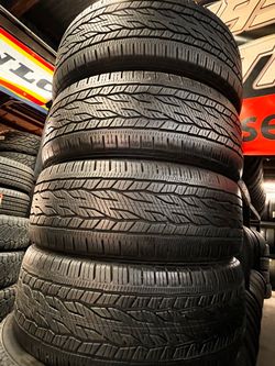 4 USED 25555R20 CONTINENTAL All Season tires for $280 installed and balanced 255 55 R 20 25555R20 255/55/20 255/55/R20 Texas Extreme Tire Co. 1305 P