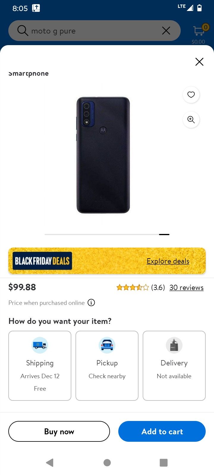 Moto G Pure Phone With Case