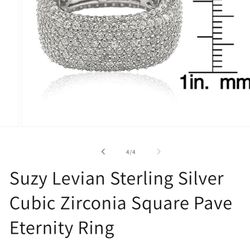 Suzy Levian Sterling Silver  Ring Jewelry