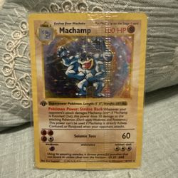 Base Set First Edition Shadowless Holo Machamp