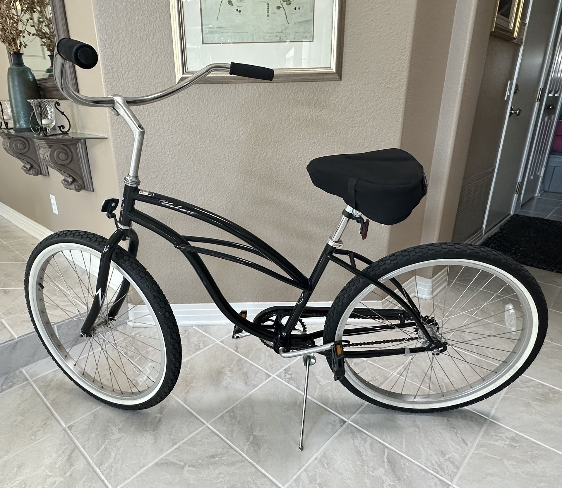 Firmstrong "Urban Lady" 26 Inch Beach Cruiser & Bikeroo Comfort Bike Seat