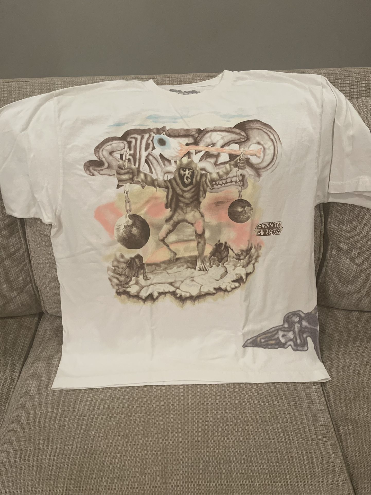 Travis Scott Utopia Australia Skitzo Tour Tee Shirt (Size 2XL)