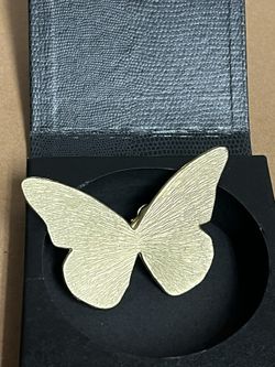 Neiman Marcus Gold-Tone Butterfly Brooch