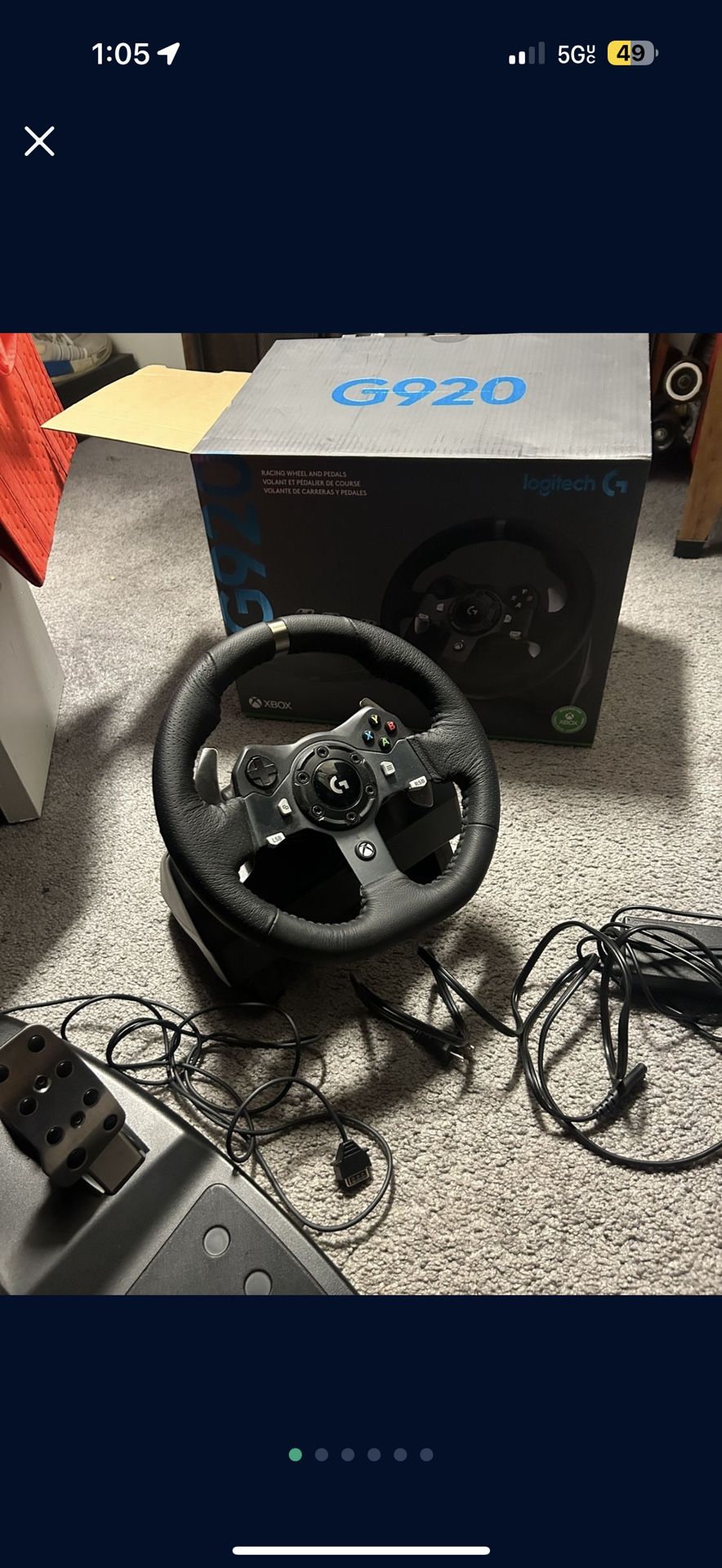 Logitech 920 Sim Racing Wheel And Pedals