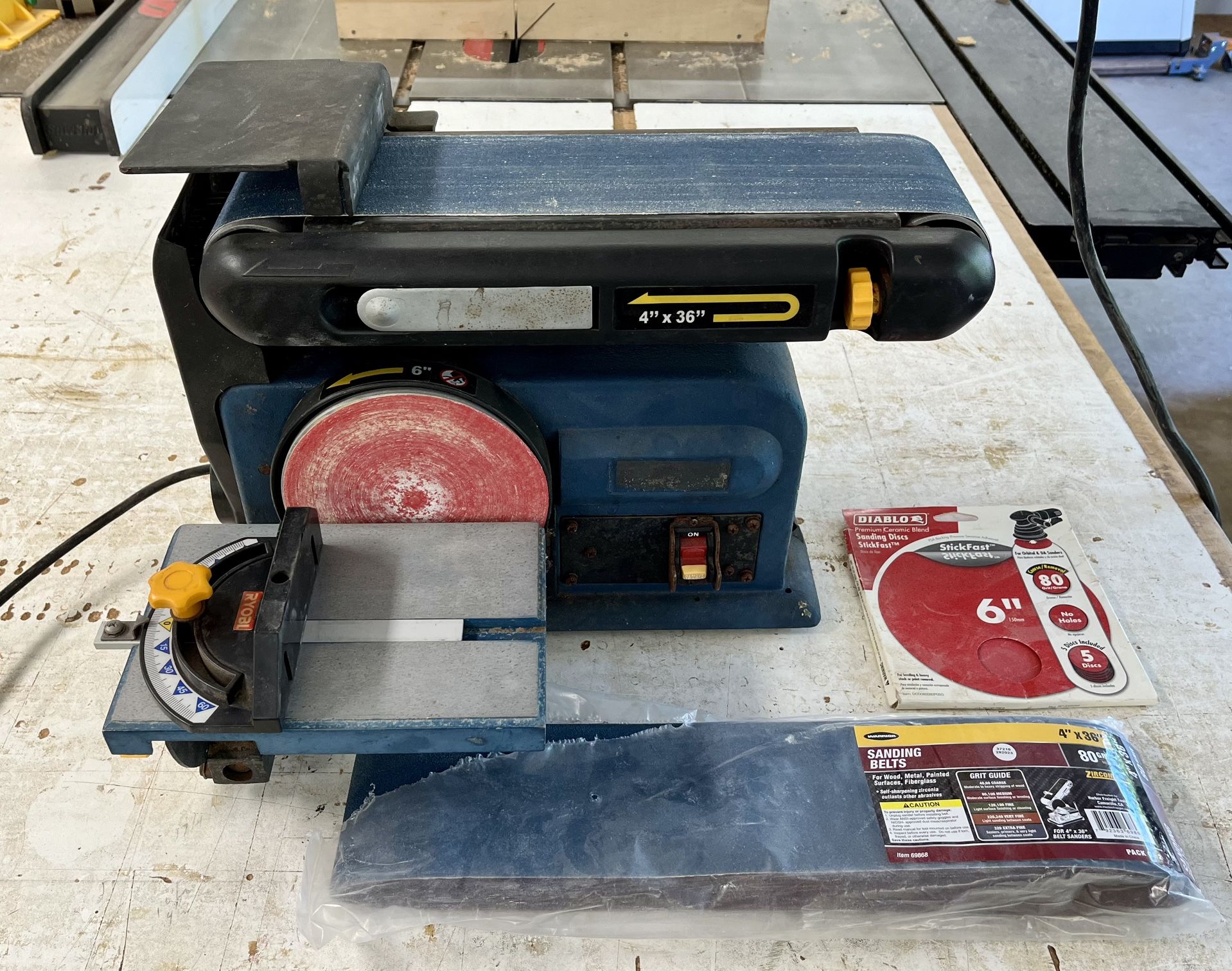 Ryobi 4x36 Belt Sander 6 Disc Sander for Sale in Escondido CA OfferUp