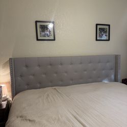 King Size Bed Frame And Metal Box Spring 