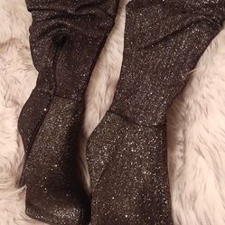Glitter Tall Boots 