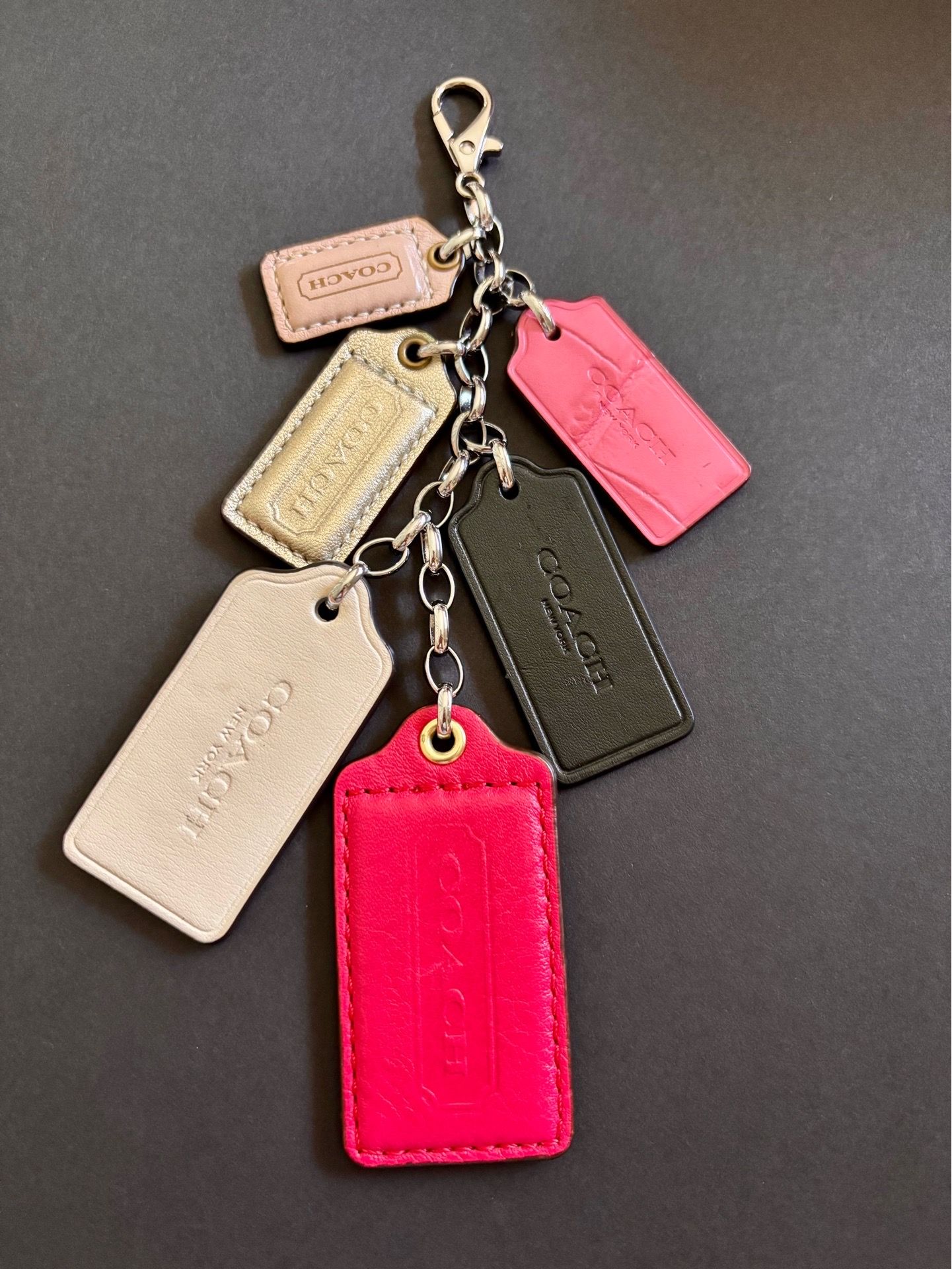 Coach tags charms