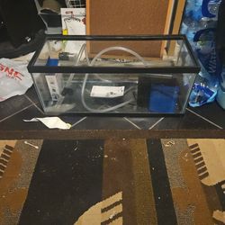 10 Gal Tank (Starter-like) Comes With 2 Stage Filter, 2 Carbon Filters (Medium) , 4 Amonia Packs, And Suction Valve