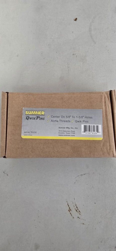 Sumner Qwik Pins Carbon Flange Line Up Pins 5/8"-1-5/8" Holes