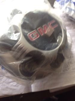 1 GMC centercap 6 lug silver new