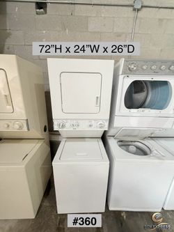 Kenmore combo 24”W stackable washer and dryer top load electric (#360) SEE PRICE DESCRIPTION