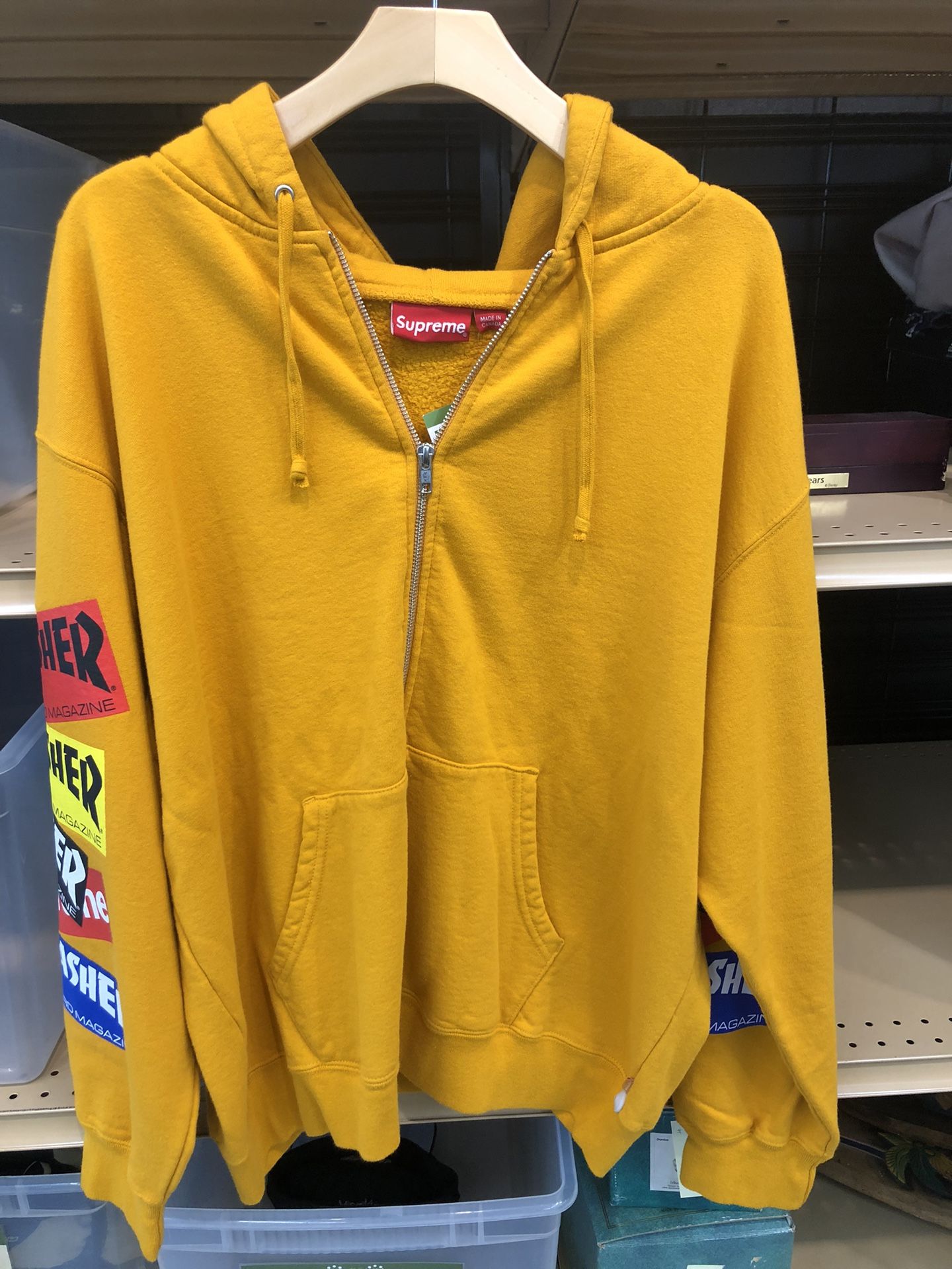 Surpreme Thrasher Multi Logo Hoodie (Size L)