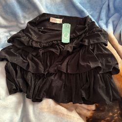 Black Glitter Skirt From Q’s 