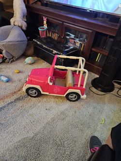 18" OUR GENERATION PINK  4×4 JEEP(American DOLL)