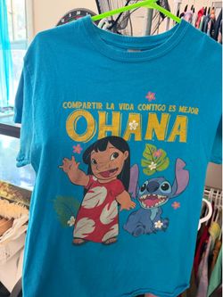camisa de ohana y stitch pequeña