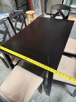 6 chair Black dining set