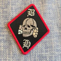 NEW Skull and Crossbones Embroidered Iron-On Patch