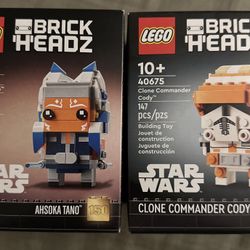 Disney Star Wars Lego Brick Headz - Ahsoka Tano & Clone Commander Cody