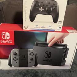 Nintendo Switch + Pro Controller & Dock