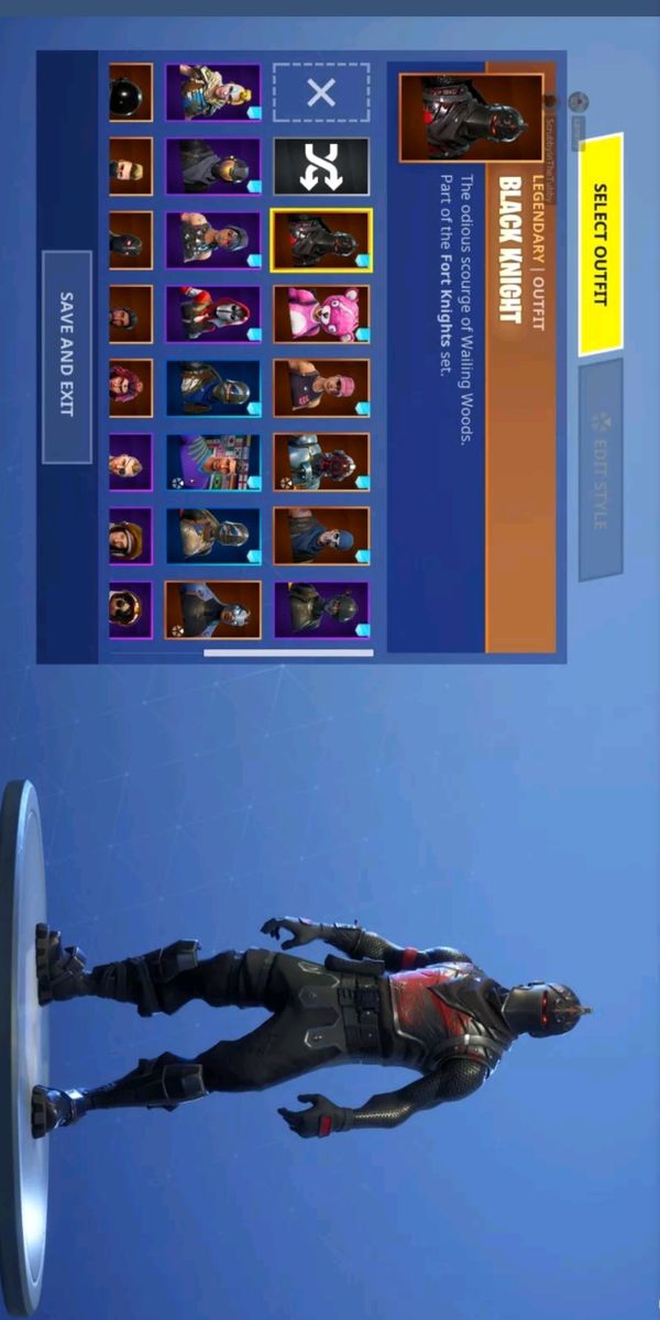 fortnite black knight account - black knight set fortnite