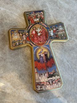 Vintage Catholic Religious Icon Cross