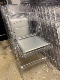 Ghost folding chairs