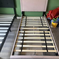 Twin Bed Frame Pink